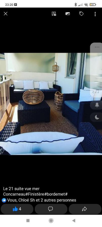 La Suite Appartement Pleine Vue Mer Concarneau Exteriör bild